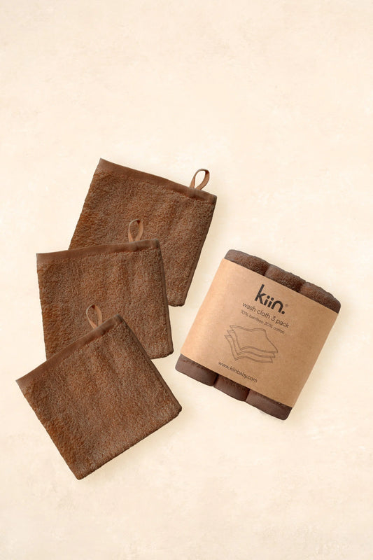 Wash Cloths 3 Pack | Chocolate
